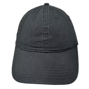 FURTALK Baseball Cap Black M Adjustable Slideback Cotton Plain 6 Panel Hat